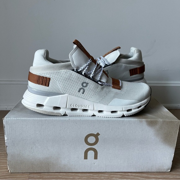 ON Running Couldnova Women Shoes Size 10 White Pearl - Picture 8 of 12